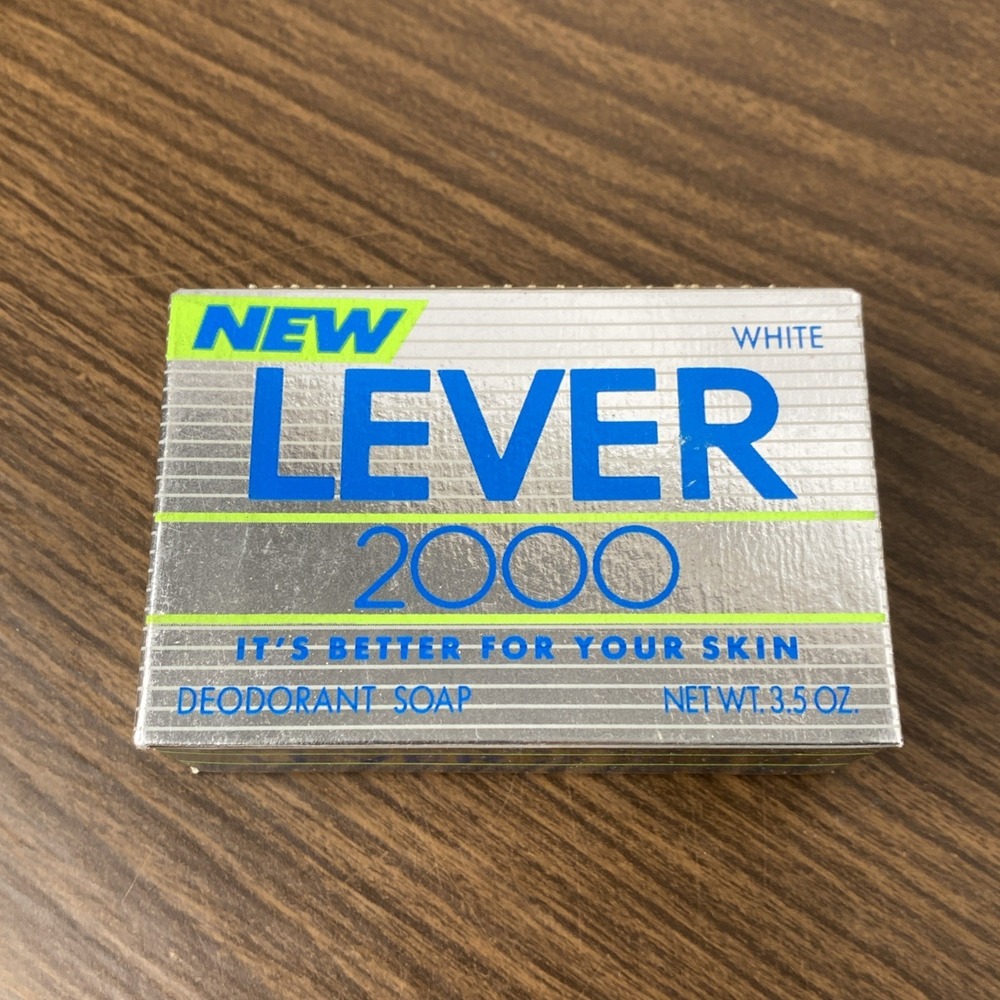 VTG NEW Lever 2000 Deodorant Soap Silver Box Original Bath Bar 3.5oz